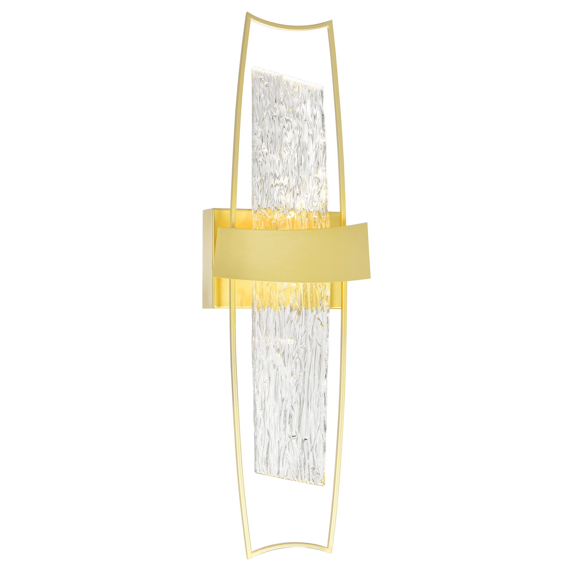 CWI-1246W8-602-2 CWI Lighting Guadiana Integrated LED Satin Gold Wall Light - Image 1