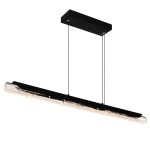 CWI Lighting Valira 48-in Integrated LED Black Chandelier - Image 2
