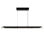 CWI Lighting Valira 48-in Integrated LED Black Chandelier