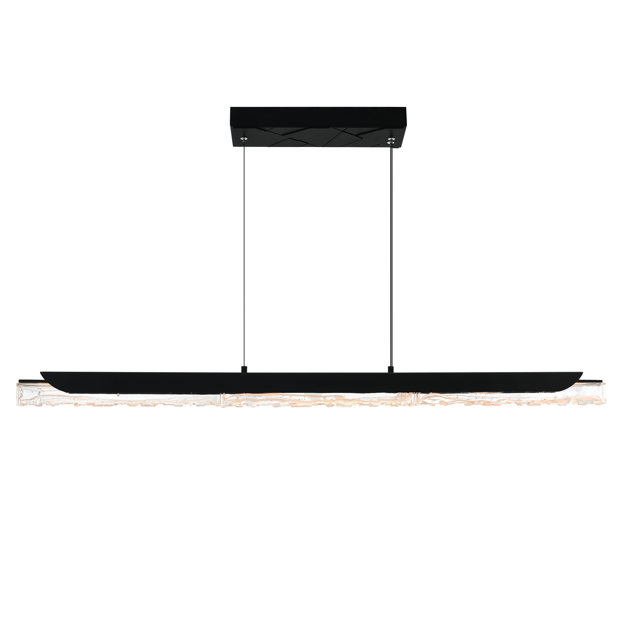 CWI-1586P48-101-2 CWI Lighting Valira 48-in Integrated LED Black Chandelier - Image 1