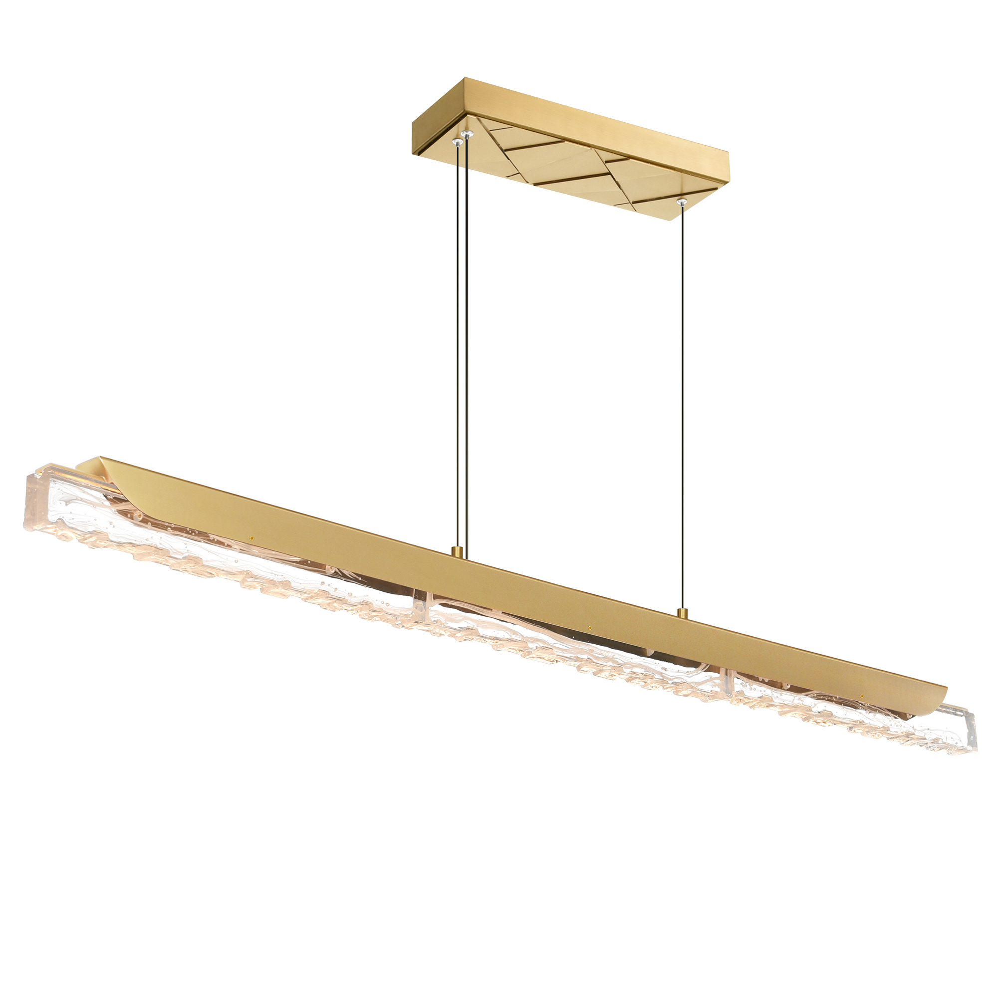 CWI-1586P48-624-2 CWI Lighting Valira 48-in Integrated LED Brass Chandelier - Image 1