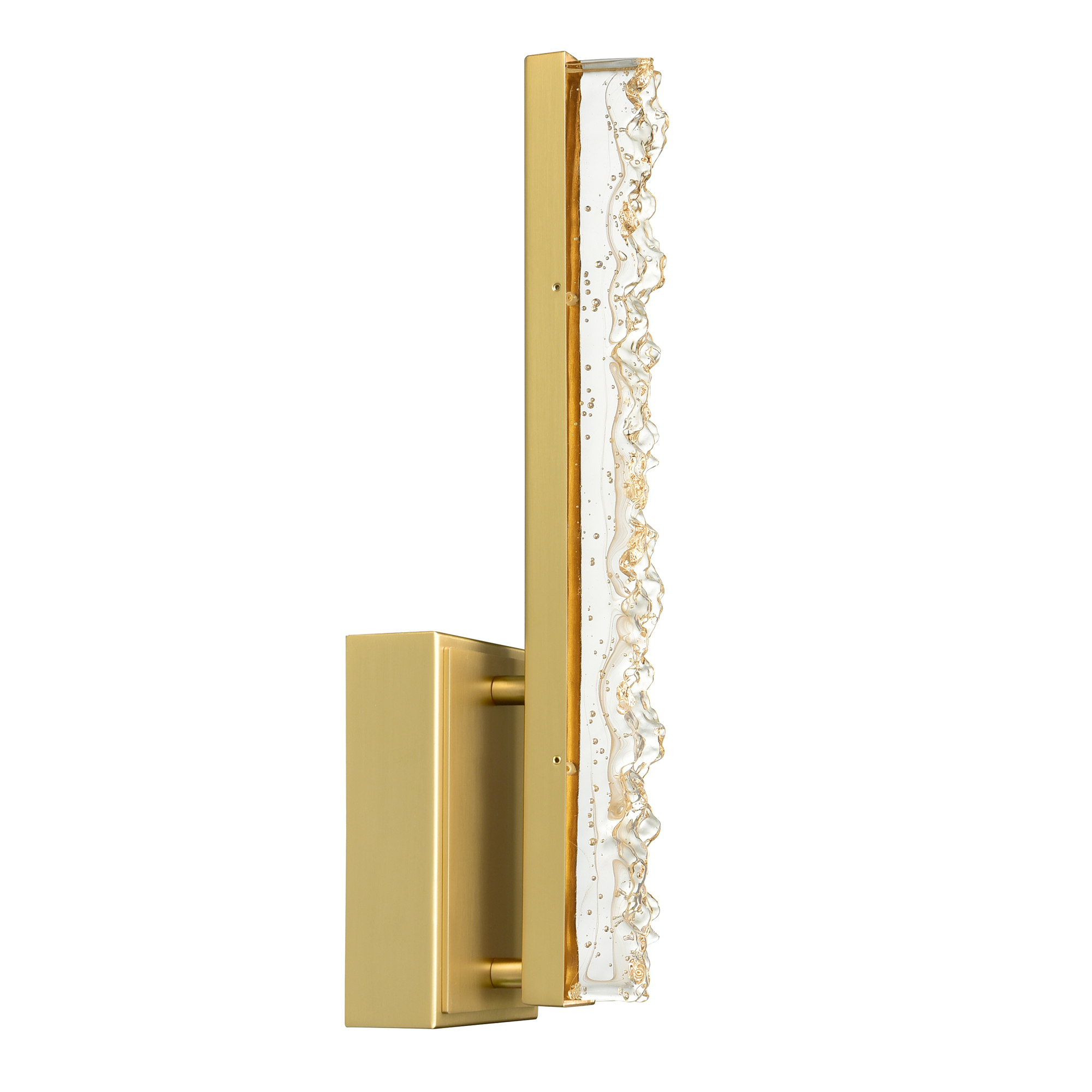 CWI-1588W5-1-624-3 CWI Lighting Stagger Integrated LED Brass Wall Light - Image 1