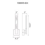 CWI Lighting Greta Integrated LED Brass Wall Light - Image 5