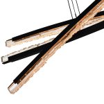 CWI Lighting Saber 70-in Integrated LED Black Chandelier - Image 4