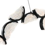 CWI Lighting Moon 54-in Integrated LED Black Chandelier - Image 4
