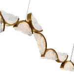 CWI Lighting Moon 70-in Integrated LED Brass Chandelier - Image 2