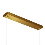 CWI Lighting Moon 70-in Integrated LED Brass Chandelier - Image 3