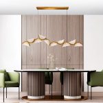 CWI Lighting Moon 70-in Integrated LED Brass Chandelier - Image 5