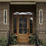 CWI Lighting Malibu Integrated LED Outdoor Wall Sconce – Black - Image 2