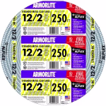 Southwire Armorlite 122 MC cable 250 ft stranded aluminum interlocking metal clad cable from IB Lighting