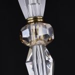 Allegri Passo 8-Light Chandelier with Brushed Brass Finish and Clear Firenze Crystal - Image 4