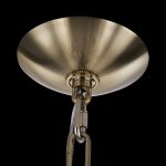 Allegri Passo 8-Light Chandelier with Brushed Brass Finish and Clear Firenze Crystal - Image 3