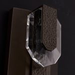 Allegri Opposto Esterno OD LED Wall Sconce with Bronze Fluorocarbon Finish and Clear Firenze Crystal - Image 2