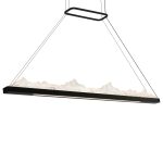 CWI Lighting Himalayas 48-in Integrated LED Black Chandelier - Image 3