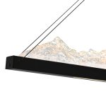 CWI Lighting Himalayas 48-in Integrated LED Black Chandelier - Image 4