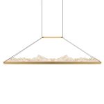 CWI Lighting Himalayas 48-in Integrated LED Brass Chandelier
