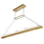 CWI Lighting Himalayas 48-in Integrated LED Brass Chandelier - Image 2