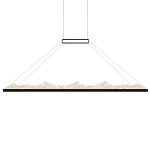 CWI Lighting Himalayas 62-in Integrated LED Black Chandelier