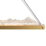 CWI Lighting Himalayas 62-in Integrated LED Brass Chandelier - Image 4
