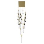 Avenue Lighting Glacier Avenue 25-Light LED Multi-Light Pendant with Brushed Brass Finish - Image 3