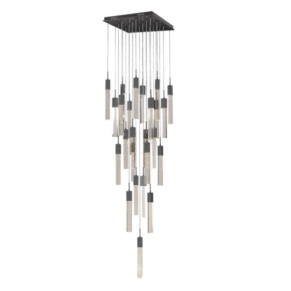 Avenue Lighting Glacier Avenue 25-Light LED Multi-Light Pendant with Dark Bronze Finish