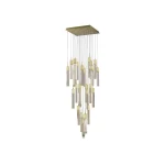 Avenue Lighting Glacier Avenue 25-Light LED Multi-Light Pendant with Brushed Brass Finish - Image 4
