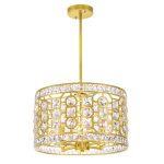 CWI Lighting Belinda 4-Light Chandelier with Champagne Finish