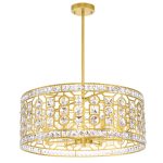 CWI Lighting Belinda 6-Light Chandelier with Champagne Finish