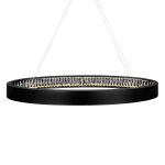 CWI Lighting Rosalina Integrated LED Chandelier with Matte Black Finish - Image 3
