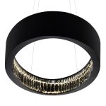 CWI Lighting Rosalina Integrated LED Chandelier with Matte Black Finish - Image 5