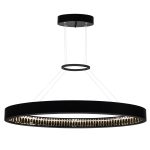 CWI Lighting Rosalina Integrated LED Chandelier with Matte Black Finish