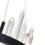 CWI Lighting Juliette 16-in Integrated LED Chandelier with Black Finish - Image 4