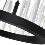 CWI Lighting Juliette 42-in Integrated LED Chandelier with Black Finish - Image 4
