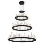 CWI Lighting Juliette 42-in Integrated LED Chandelier with Black Finish