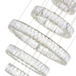 CWI Lighting Madeline 24-in Integrated LED Chandelier with Chrome Finish - Image 2