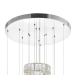 CWI Lighting Madeline 24-in Integrated LED Chandelier with Chrome Finish - Image 5