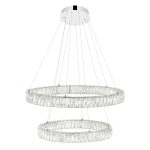 CWI Lighting Madeline Integrated LED Chandelier with Chrome Finish - Image 2