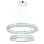 CWI Lighting Madeline Integrated LED Chandelier with Chrome Finish