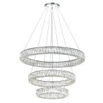 CWI Lighting Madeline Integrated LED Chandelier with Chrome Finish