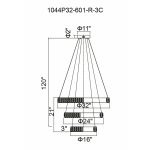 CWI Lighting Madeline Integrated LED Chandelier with Chrome Finish - Image 5