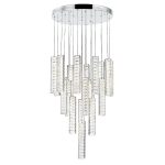 CWI Lighting Celina Integrated LED Chandelier with Chrome Finish