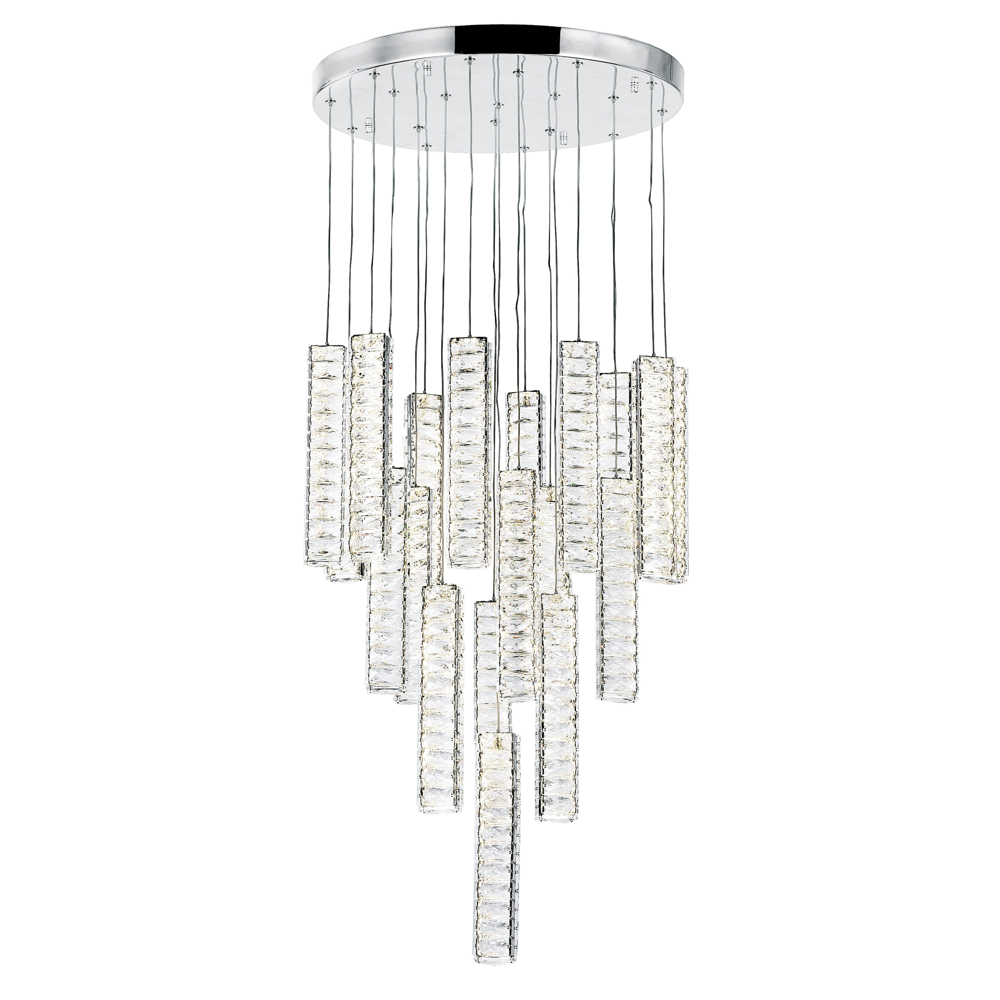 CWI-1046P20-19-601-2 CWI Lighting Celina Integrated LED Chandelier with Chrome Finish - Image 1
