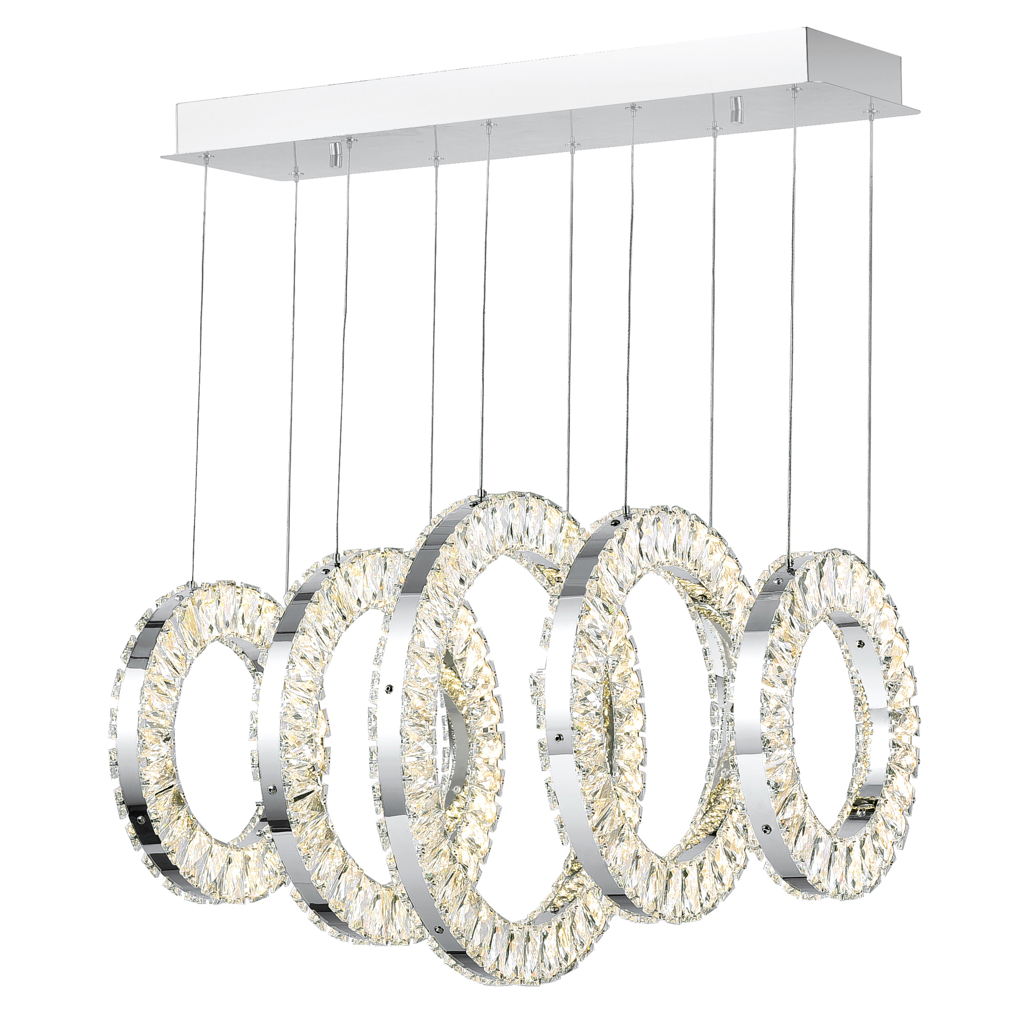 CWI-1046P26-5-601-RC-2 CWI Lighting Celina Integrated LED Chandelier with Chrome Finish - Image 1