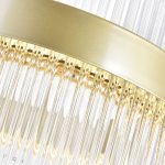 CWI Lighting Genevieve 32-in Integrated LED Chandelier with Medallion Gold Finish - Image 4