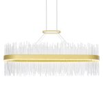 CWI Lighting Genevieve 39-in Integrated LED Chandelier with Medallion Gold Finish - Image 2