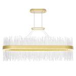 CWI Lighting Genevieve 39-in Integrated LED Chandelier with Medallion Gold Finish