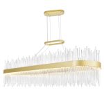 CWI Lighting Genevieve 47-in Integrated LED Chandelier with Medallion Gold Finish - Image 4