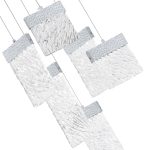 CWI Lighting Carolina Integrated LED Chandelier with Pewter Finish - Image 3