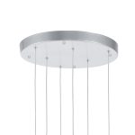 CWI Lighting Carolina Integrated LED Chandelier with Pewter Finish - Image 4
