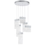 CWI Lighting Carolina Integrated LED Chandelier with Pewter Finish